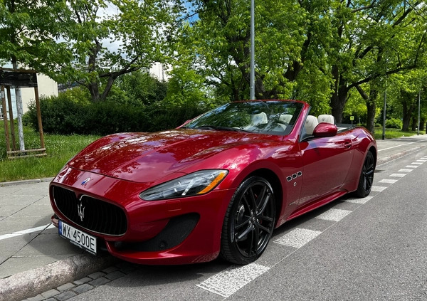 Maserati GranCabrio cena 299000 przebieg: 40700, rok produkcji 2015 z Warszawa małe 562